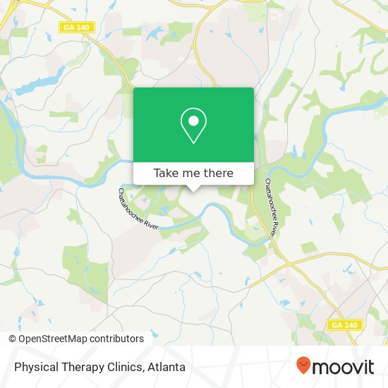 Physical Therapy Clinics map