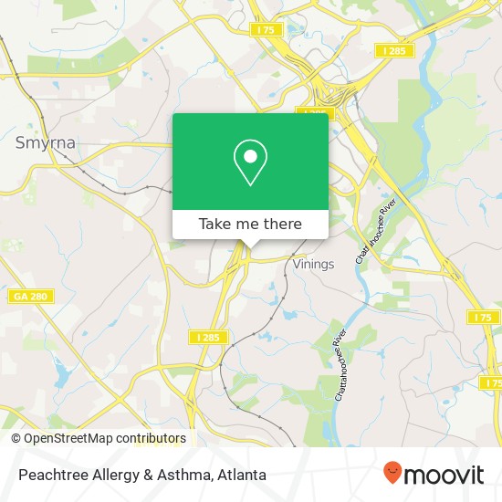 Peachtree Allergy & Asthma map