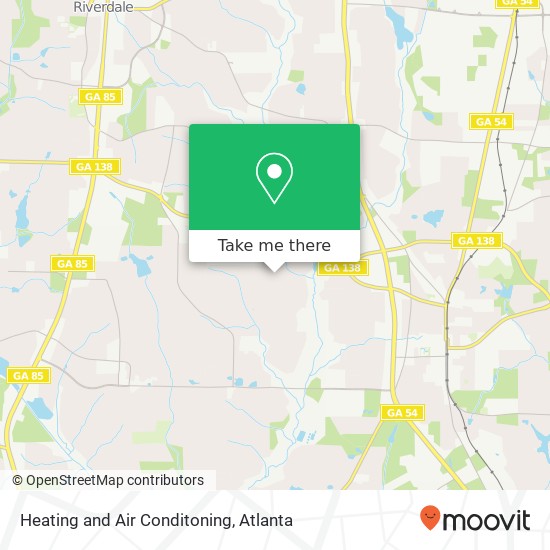 Heating and Air Conditoning map