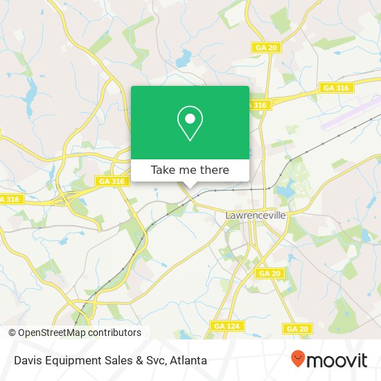 Davis Equipment Sales & Svc map