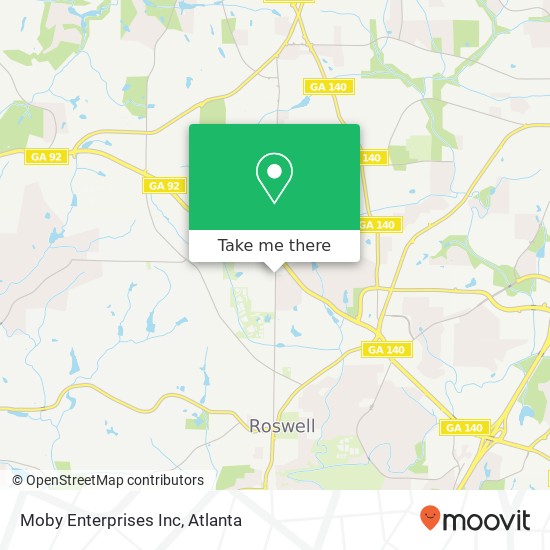 Mapa de Moby Enterprises Inc