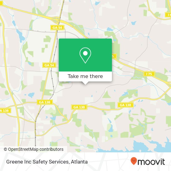 Mapa de Greene Inc Safety Services