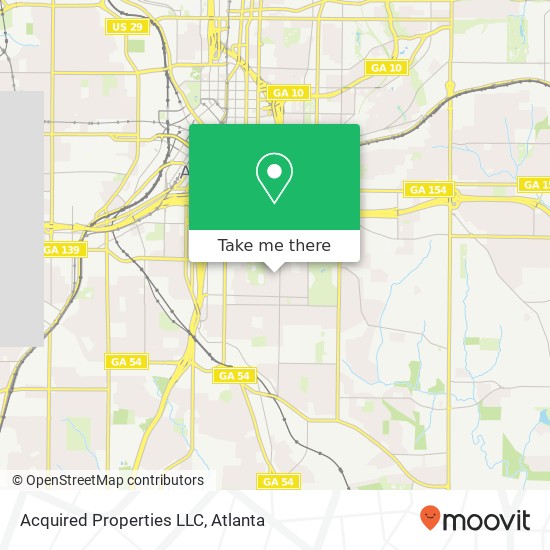 Mapa de Acquired Properties LLC