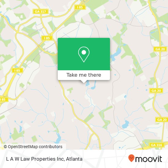 Mapa de L A W Law Properties Inc