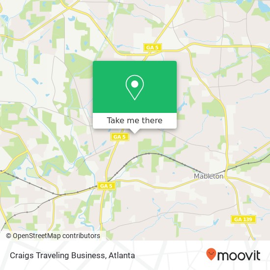 Craigs Traveling Business map