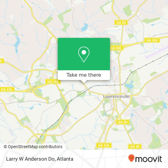 Larry W Anderson Do map