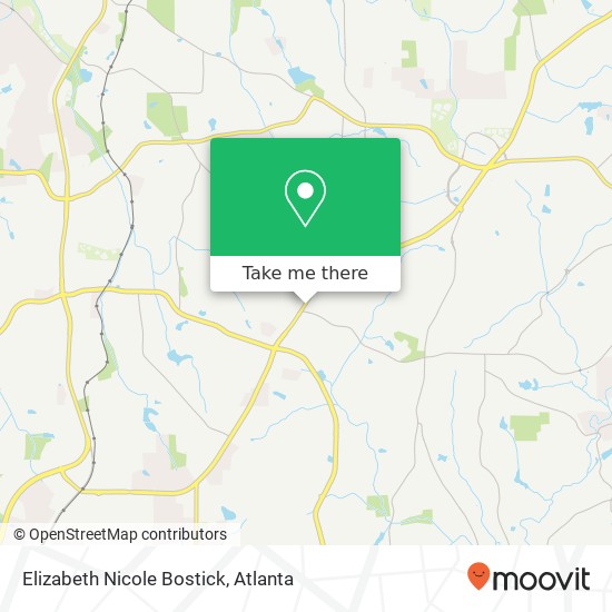 Mapa de Elizabeth Nicole Bostick