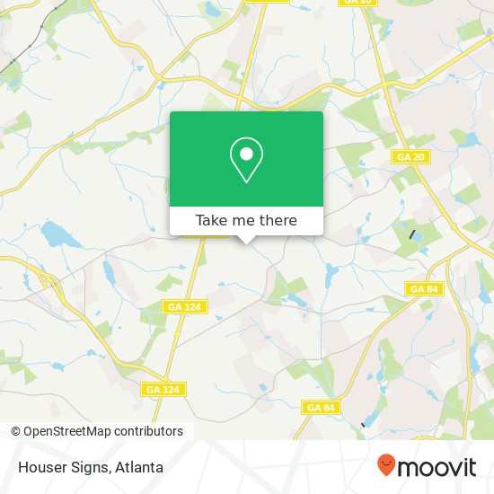Houser Signs map