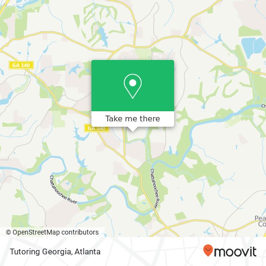 Mapa de Tutoring Georgia