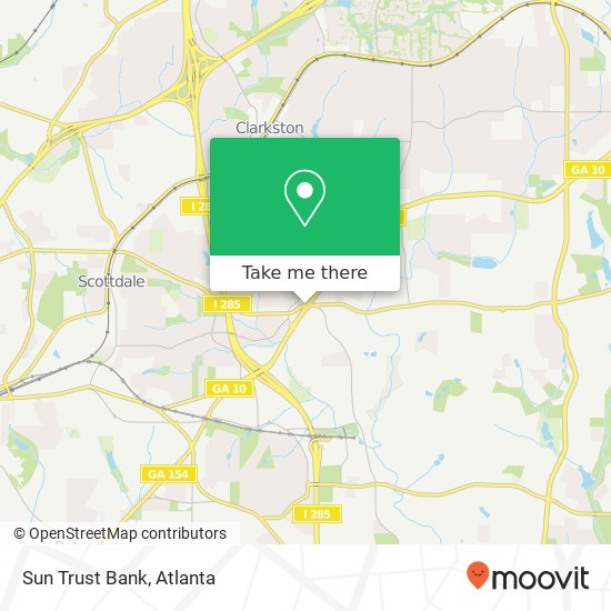 Sun Trust Bank map