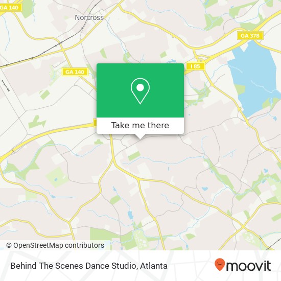 Mapa de Behind The Scenes Dance Studio