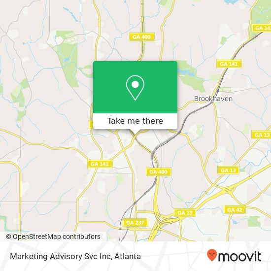 Marketing Advisory Svc Inc map