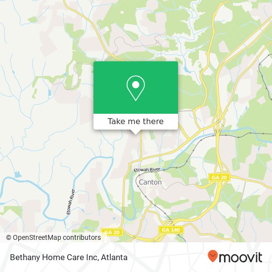 Mapa de Bethany Home Care Inc