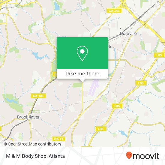 M & M Body Shop map