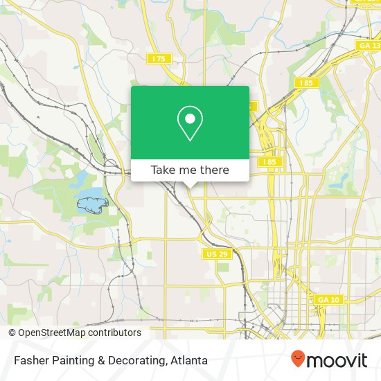 Mapa de Fasher Painting & Decorating