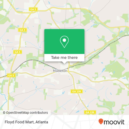 Floyd Food Mart map