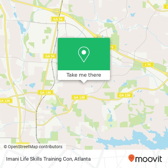 Imani Life Skills Training Con map