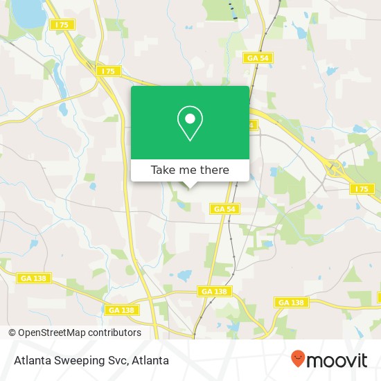 Mapa de Atlanta Sweeping Svc