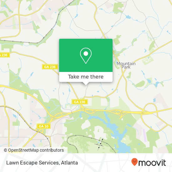 Lawn Escape Services map