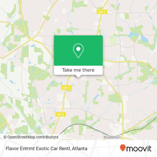 Flavor Entrmt Exotic Car Rentl map