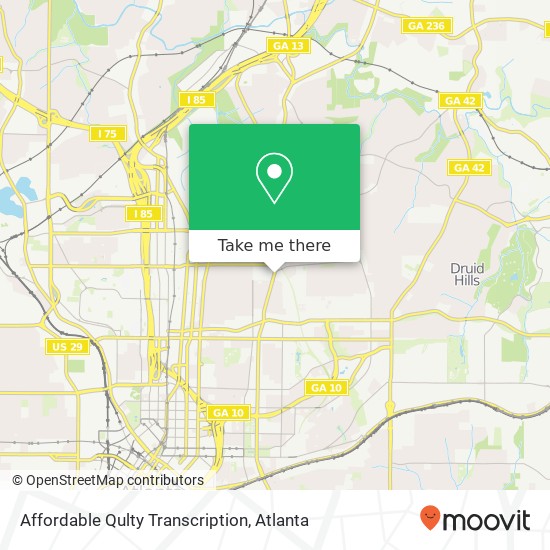 Mapa de Affordable Qulty Transcription