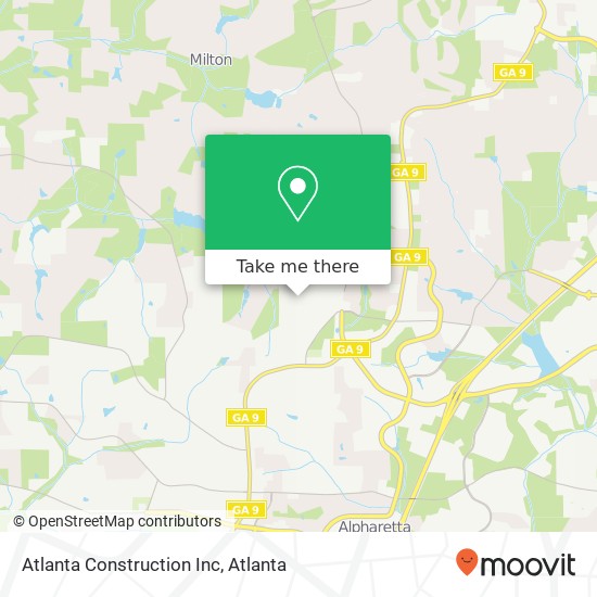 Mapa de Atlanta Construction Inc