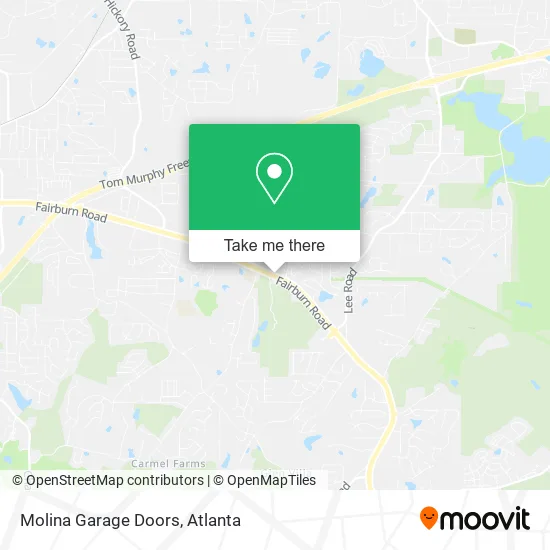 Molina Garage Doors map