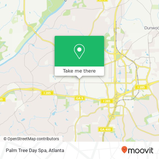 Palm Tree Day Spa map