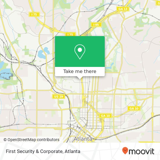 Mapa de First Security & Corporate