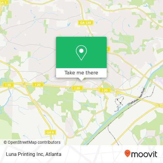 Luna Printing Inc map