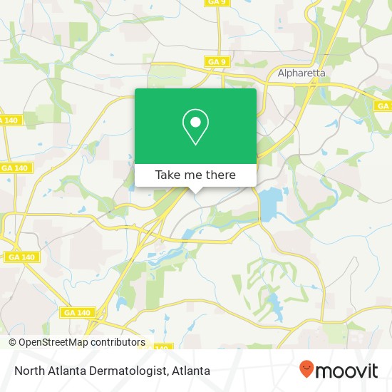 Mapa de North Atlanta Dermatologist