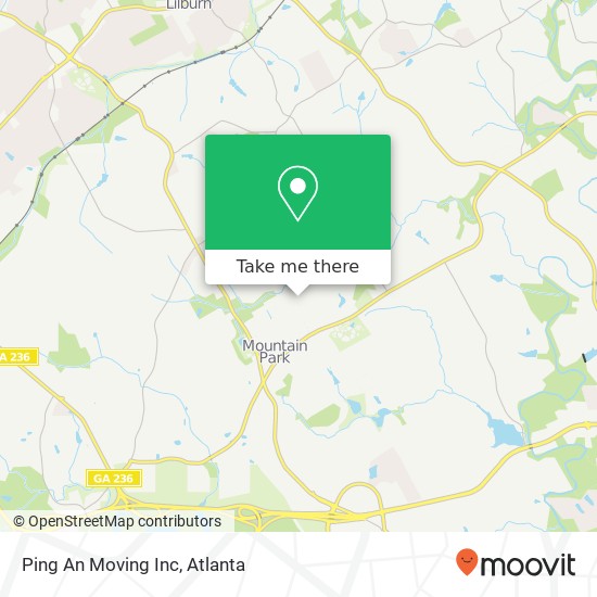 Ping An Moving Inc map