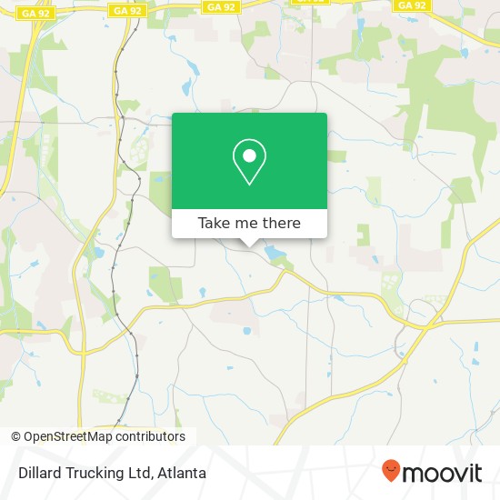 Dillard Trucking Ltd map