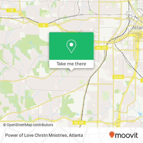 Power of Love Chrstn Mnistries map