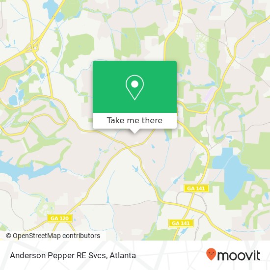 Anderson Pepper RE Svcs map