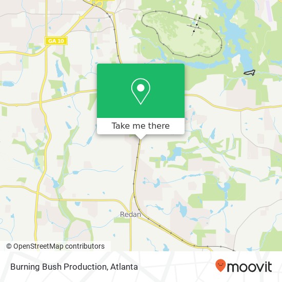 Burning Bush Production map