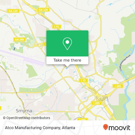 Atco Manufacturing Company map