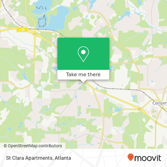 St Clara Apartments map