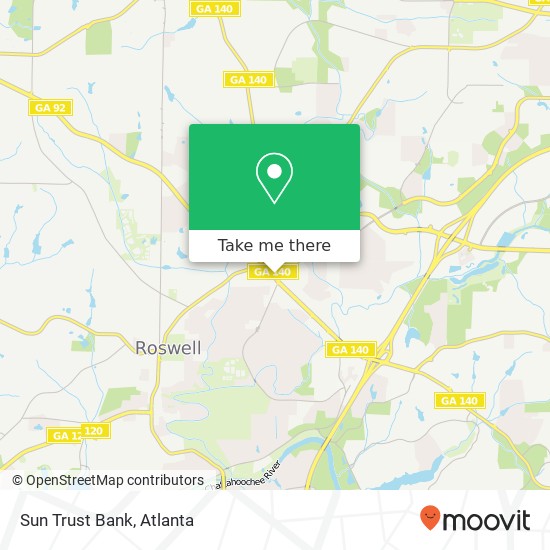 Sun Trust Bank map