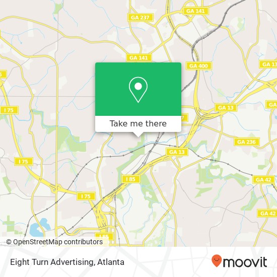Eight Turn Advertising map