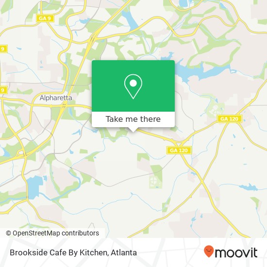 Brookside Cafe By Kitchen map