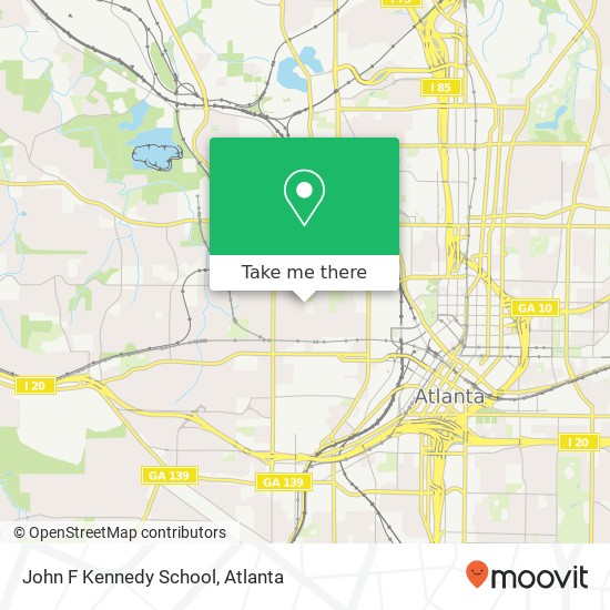 John F Kennedy School map