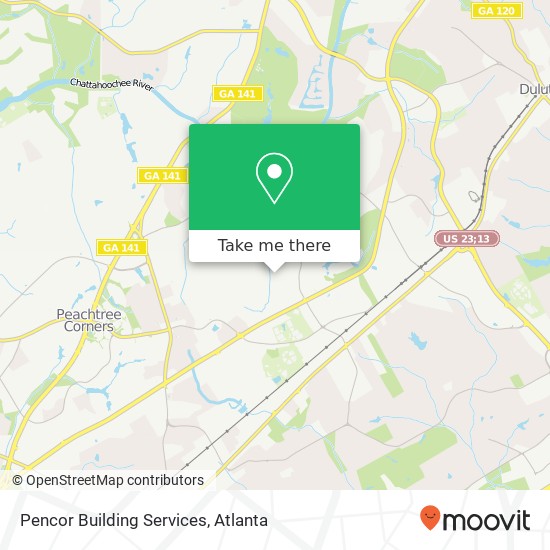 Pencor Building Services map