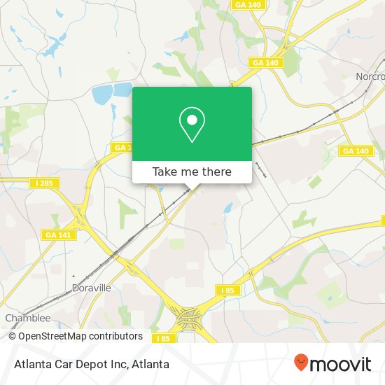 Atlanta Car Depot Inc map