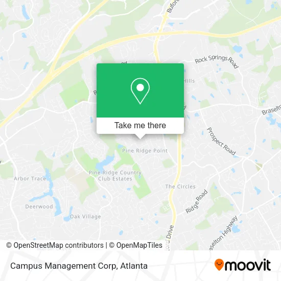 Campus Management Corp map