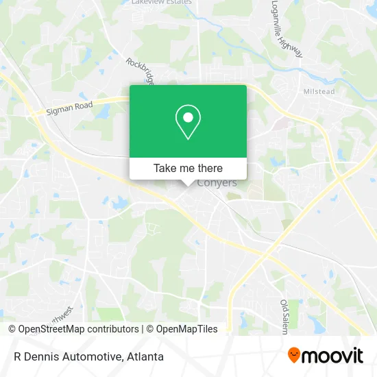 R Dennis Automotive map