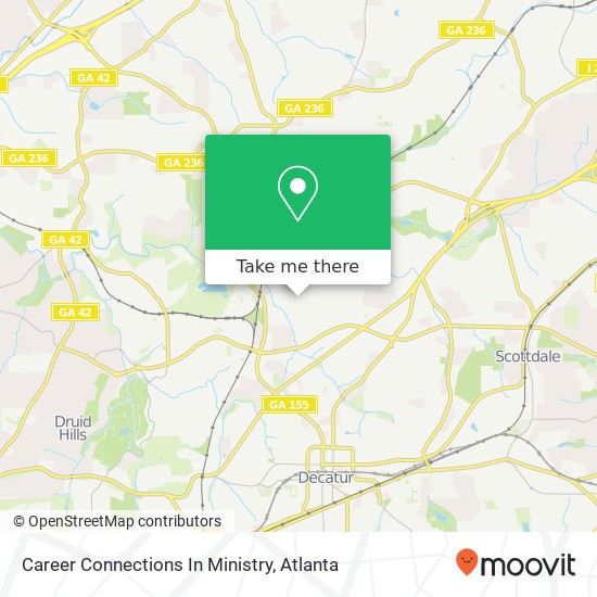 Mapa de Career Connections In Ministry