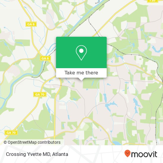 Crossing Yvette MD map