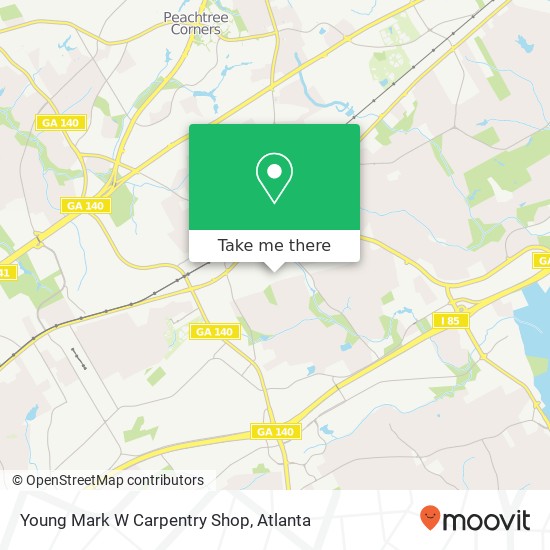 Mapa de Young Mark W Carpentry Shop