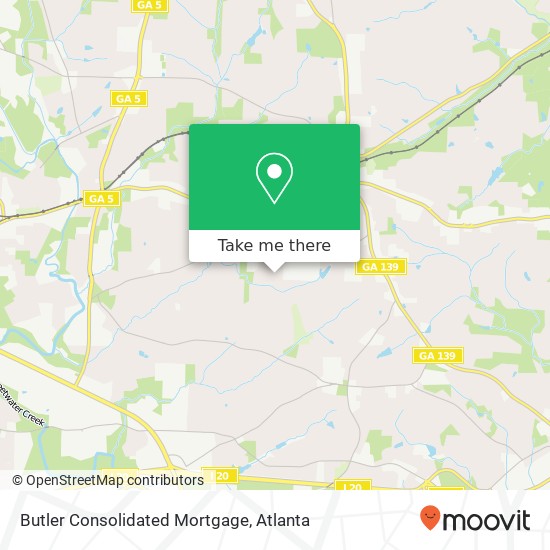 Butler Consolidated Mortgage map